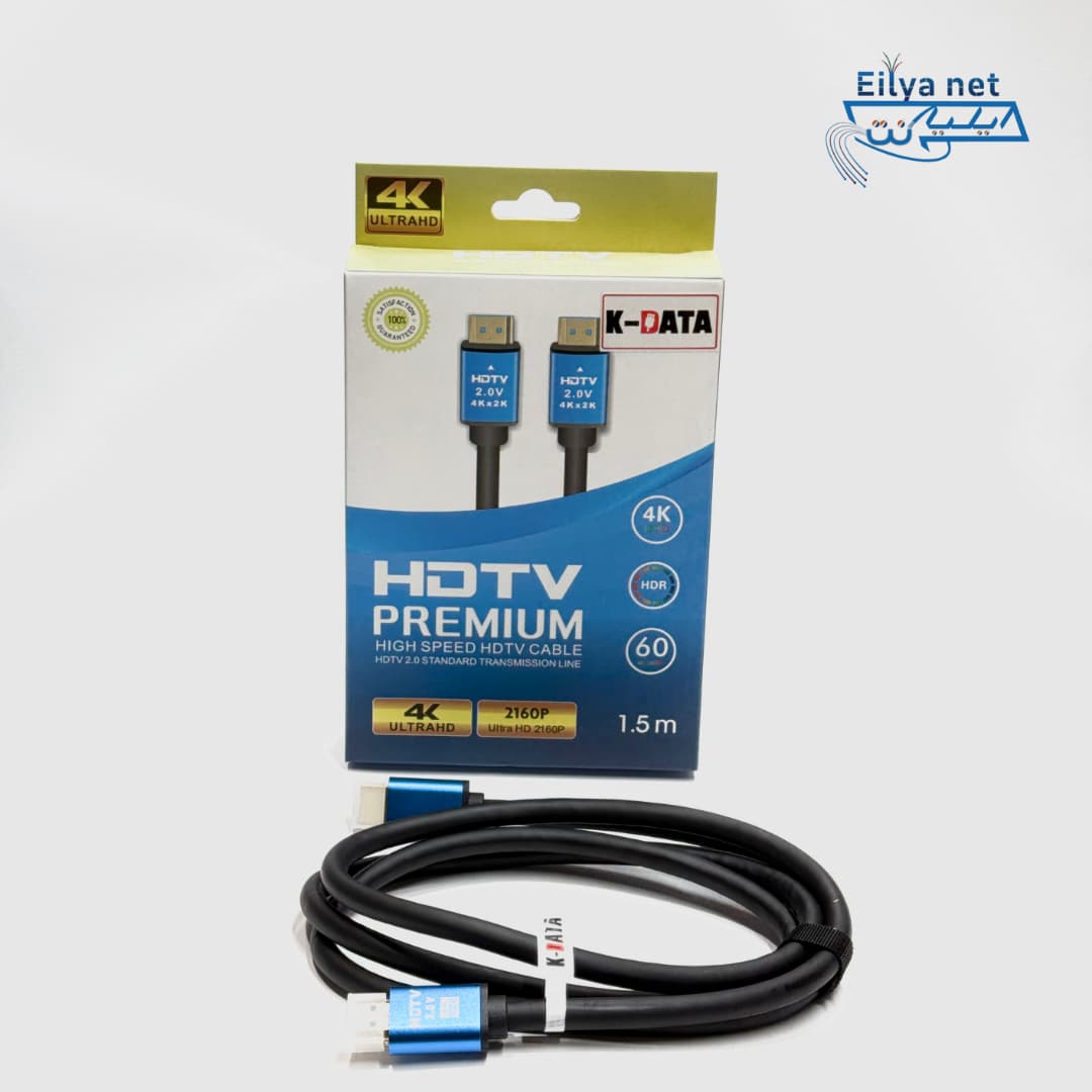 کابل hdmi 4k دیتا (1/5متری)